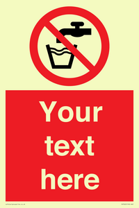 Custom prohibition not drinking water